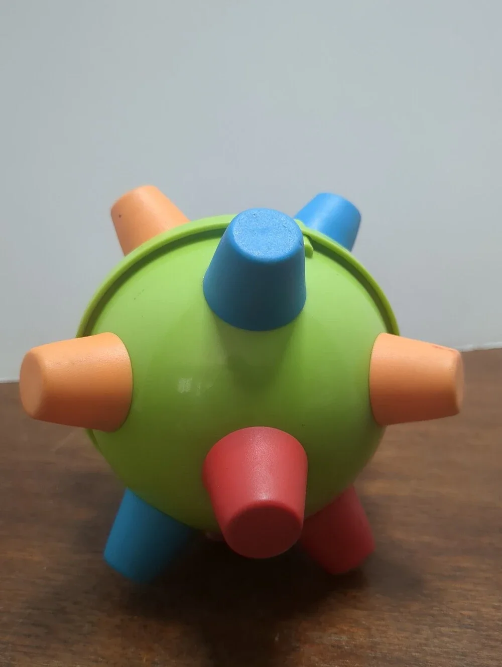 Vintage Ertl Bumble Ball Motorized Vibrating Sensory Toy 1990s Retro Green Multi